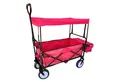 Produktbild: Green Yard Bollerwagen Bollerwagen mit Dach und Korb Faltwagen, ca. 90 x 53 x 118 cm