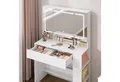 Produktbild: Woltu Schminktisch (1-St), mit Spiegel und LED-Beleuchtung, Schubladen, mit aufbewahrung