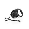 Produktbild: Hundeleine flexi® Black Design M 5m schwarz/silber für Hunde bis 20kg