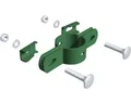 Produktbild: Doppelschelle verzinkt,grün, für Pfosten 34mm
