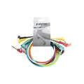 Produktbild: 60cm Stereo Patchkabel 6er-Pack Multicolour Winkelklinke Langlebig Platzsparend