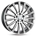 Produktbild: 1x KESKIN WHEELS KT18 TURBO palladium front polished 7.0Jx17 5x112 ET48