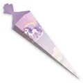 Produktbild: ITENGA Schultüte 85cm eckig EINHORN ZAUBERWOLKE Zuckertüte Tüllverschluss neu