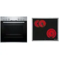 Produktbild: Bosch HND211AR62 EEK:A Einbauherd-Set mit Glaskeramik-Kochfeld (HEF010BR1+NKN645