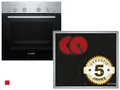 Produktbild: Bosch HND211AR62 Set Einbauherd HEF010BR1 + Elektro-Kochfeld  NKN645GA2E