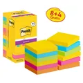Produktbild: Post-it® Carnival Haftnotizen extrastark farbsortiert 8 Blöcke + GRATIS 4 Blöcke 7100290187