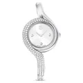 Produktbild: Swarovski Dextera Uhr, Asymmetrische, Analoge Armbanduhr mit Metallarmband, Silberfarbenem Finish und Strahlenden Kristallen, Armbandlänge: 11.7-14.7 cm, Armbandbreite: 0.6 cm