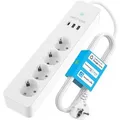 Produktbild: Echos Eco-4131 Smarte 4-fach WLAN-Steckdosenleiste 2.0 Meter 3xUSB