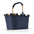 Produktbild: Reisenthel BK4111 Carrybag Frame Rhombus Midnight Gold - Sturdy Shopping Basket