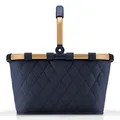 Produktbild: reisenthel Carrybag Rhombus L Einkaufskorb Frame Midnight Gold dunkelblau Neu