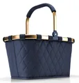 Produktbild: reisenthel Einkaufskorb Tasche Korb carrybag frame rhombus midnight gold BK4111