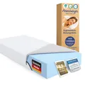 Produktbild: ARENSBERGER ANNA Gelschaum Matratze 100x200 cm – 13 cm NANOCELL® Gel-Schaum – H3 Härtegrad – Atmungsaktiv – Abnehmbarer Bezug 240g/m² – Waschbar bis 60°C – Rollmatratze Komfortmatratze