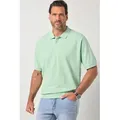 Produktbild: JP1880 Poloshirt Poloshirt Bauchfit Basic Halbarm Piqué grün 8XL