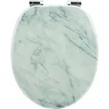 Produktbild: Sanfino WC Sitz Marmor Toilettendeckel mit Absenkautomatik aus Holz