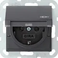 Produktbild: GIRA Einsatz Schutzkontakt-Steckdose System 55, Standard 55, E2, Event, Event Klar, Event Opak, Esprit, ClassiX Anthraz