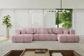 Produktbild: ALTDECOR Ecksofa in U-Form mit Schlaffunktion und Bettkasten CLOUD-U-v1 405x185x90 Rosa - Corner Sofa Bett Eckcouch Couch L-Form Schlafcouch Ausziehbar Wohnlandschaft Schlafsofa Cauchsofa