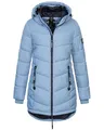 Produktbild: Sublevel Damen Winter Jacke Mantel Parka Steppjacke Steppmantel Wintermantel, Farbe:Middle Blue, Größe:XL (42)
