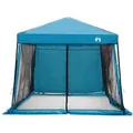 Produktbild: vidaXL Camping-Zelt-Set mit Dach 2 Stk Blau Taffeta und Stoff 3337170