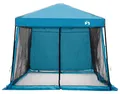 Produktbild: vidaXL Camping-Zelt-Set mit Dach 2 pcs Blau Taffeta und Stoff