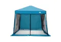Produktbild: vidaXL Kuppelzelt Camping-Zelt-Set mit Dach 2 pcs Blau Taffeta und Stoff, (2 tlg)