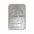 Produktbild: Jurassic Park Replik Entrance Gates Tor Ticket Karte versilbert Universal Studio