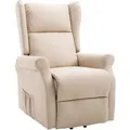 Produktbild: HOMCOM Fernsehsessel mit Aufstehhilfe (Creme)