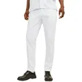 Produktbild: Jack & Jones Herren Chino Hose JJIMARCO JJBOWIE SA Slim Fit 12150148 Weiß Tiefer Bund Reißverschluss W 33 L 34