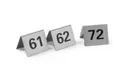 Produktbild: HENDI Tischnummern, Nummer 61-72, 50x35x(H)40mm, Edelstahl 18/0