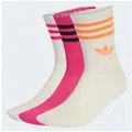 Produktbild: adidas Originals Sportsocken 3S CREW S 3P für Laufen, knöchellang, mit 3-Streifen und Trefoil Logo weiß M