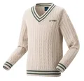 Produktbild: Yonex Sweater Pullover mit V-Ausschnitt beige Jungen, Größe: J150
