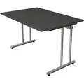 Produktbild: Schreibtisch start up Fuß silber 120x80x75cm anthrazit