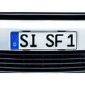 Produktbild: Simple-Fix Kunststoff Kennzeichenhalter Schwarz - Hp Autozubehör