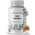 Produktbild: DAO Kapseln 120 Stück (hochdosiert) - 300,000 HDU pro Tagesdosis - DAO Enzym aus Erbsenprotein - vegan & laborgeprüft