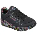 Produktbild: Skechers UNO LITE-LOVELY LUV Sneaker, Schnürschuh mit bedruckter Sohle, Größenschablone zum Download schwarz 36 EU
