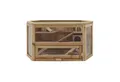 Produktbild: HTI-Living Kleintierkäfig Hamsterkäfig aus Holz und Plexiglas, Nagerkäfig Kleingehege
