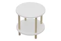 Produktbild: en.casa Beistelltisch, »Ves« mit unterer Ablage 49 x Ø42 cm Weiß