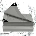 Produktbild: WOLTU Abdeckplane wasserdicht Plane mit Ösen 140 g/m2 PE Schutzplane UV-beständig : Grau 2x3 m Farbe: Grau Größe: 2x3 m - Grau