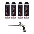 Produktbild: Bauschaumpistole inkl. 4 x Pistolenreiniger 500 ml