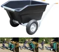 Produktbild: Großmulden-Kippkarre 260 Liter Futterkarre Hofkarre Mistkarre Doppelradschubkarre Lufträder
