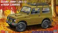 Produktbild: HASEGAWA, SUZUKI Jimny mit grünem Dachträger zum Zusammenbauen und Lackieren,...