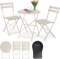 Produktbild: KESSER® Bistroset 3-teilig Bistrotisch mit 2 klappbaren Stühle Set Balkonset Balkonmöbel Klapp-Möbel Gartenset Sitzgarnitur Gartengarnitur Gartenmöbel Sitzgruppe Metall Bistro Gartentisch inkl. Abdeckung