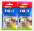 Produktbild: 20 x Fischer Fix.it Reparaturvlies Bohrloch Ausbesserung Reparatur Befestigung