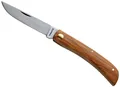 Produktbild: Baladéo Terroir-Messer, Rostfreier Stahl 420, Nagelhau, Slipjoint, Olivenholz-Griffschalen, Messingnieten Taschenmesser