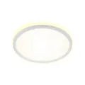 Produktbild: BRILONER - LED Bad Deckenleuchte mit Backlight, IP44 LED Badezimmerlampe, 18 Watt, 2400 Lumen, Lampe, Küchenlampe, Flurlampe, ultraflach, neutralweiße Lichtfarbe, 290x35 mm (DxH), Weiß