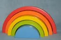 Produktbild: kleiner Regenbogen aus Holz, Holzbausteine,Motorik,
