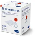 Produktbild: ES-KOMPRESSEN: Sterile Mullkompressen zur Wundreinigung & Wundabdeckung, sowie zum Auftragen von Salben, 5 x 5 cm, 8-fach, 17-fädig, 25x2 Stück