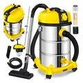 Produktbild: MASKO Industriestaubsauger Staubsauger Nass Trocken Sauger Edelstahl 2300W + Steckdose Blasfunktion Trocken-Saugen & Nass-Saugen Push&Clean Industrie-Sauger mit & ohne Beutel beutellos
