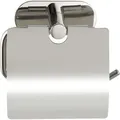 Produktbild: Turbo-Loc® Edelstahl Toilettenpapierhalter mit Deckel Orea Shine, WC-Rollenhalter, Befestigen ohne bohren, Silber glänzend, Edelstahl rostfrei