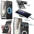 Produktbild: Für Google Pixel 7 Handy Tasche Magnetische Magsafe Metall Design Silber Cover Case Hülle