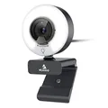 Produktbild: NexiGo N960E 60FPS Autofokus 1080P Webcam mit 2 Stereo Mikrofon, Ringlicht und Abdeckung, USB Kamera für Streamen von Online-Kursen, Kompatibel mit Zoom/Skype/Teams, PC Mac Laptop Desktop